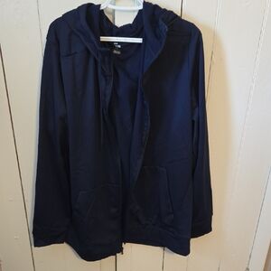 Men's New Under Armour Navy Blue Hooded Full-Zip Jacket